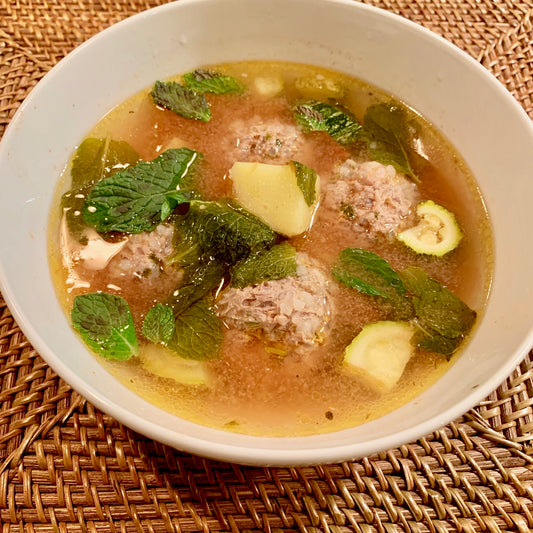 albondiga mint soup