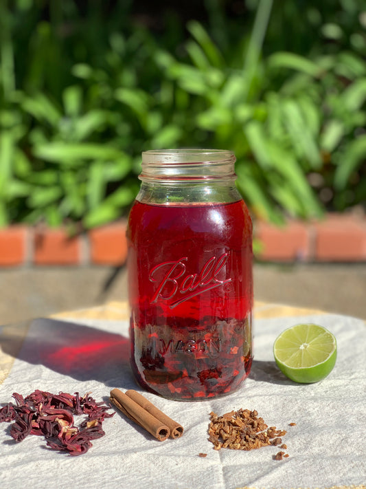 hibiscus flower summer tea