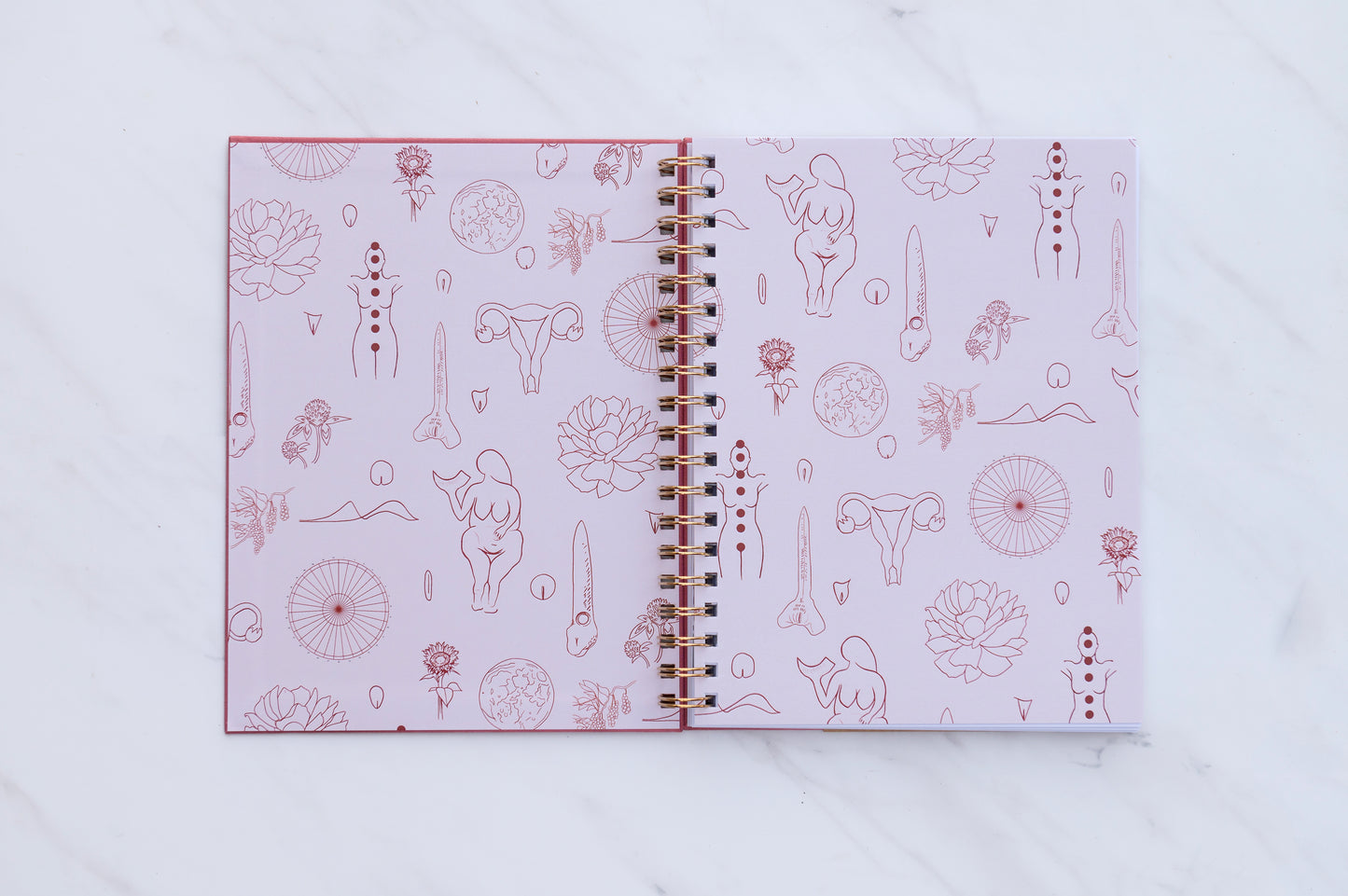 Menstrual Calendar Journal: Go with the Flow