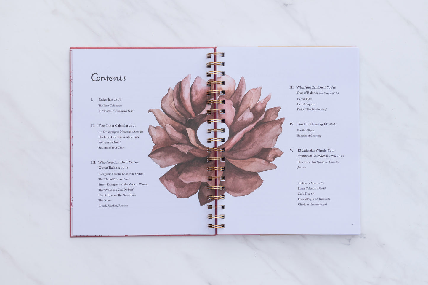 Menstrual Calendar Journal: Go with the Flow
