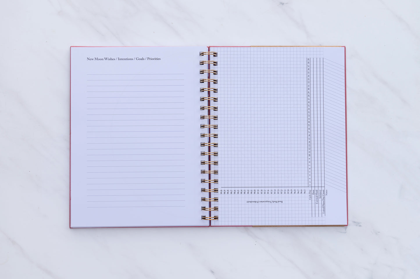 Menstrual Calendar Journal: Go with the Flow
