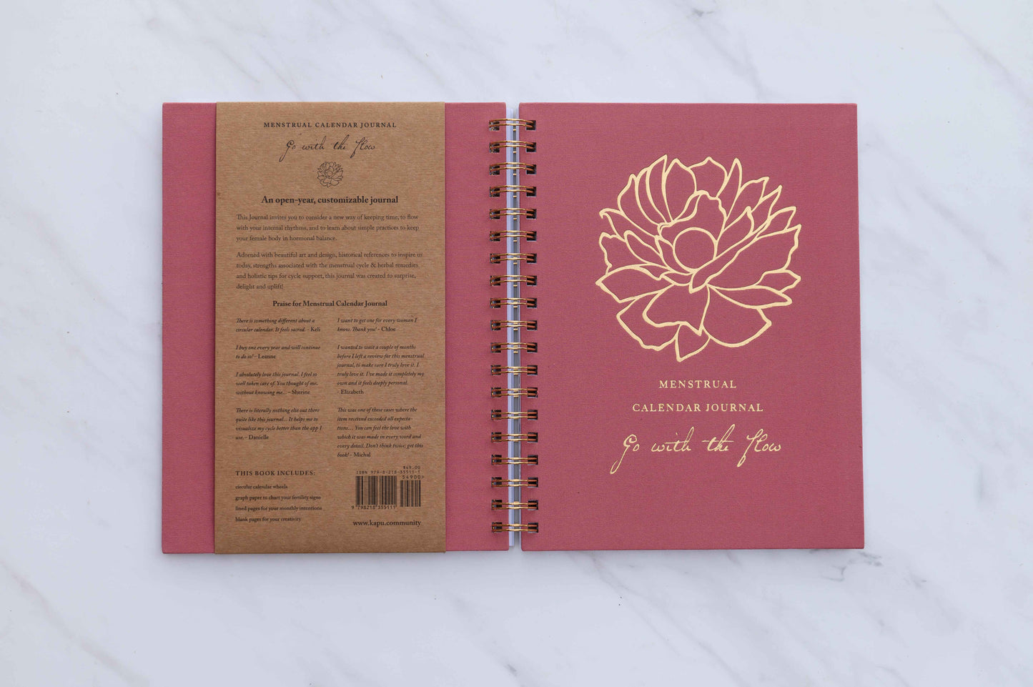 Menstrual Calendar Journal: Go with the Flow